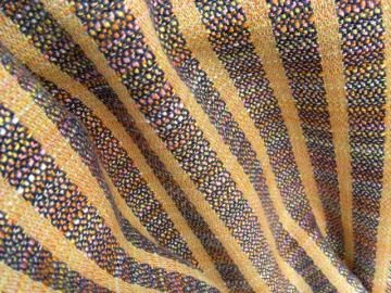 Crepe Weave Fabric with Satin Stripes, cotton, rayon & variegated rayon slub, 2013