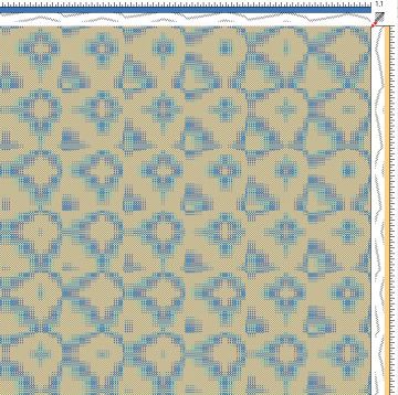 Draft for Networked Twill Woven Fabric