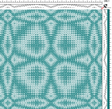 Partial Draft for Networked Twill Table Runner (tie-up 2)