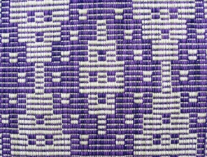 Warp Rep Purple Runner, cotton, 2017 (close-up)